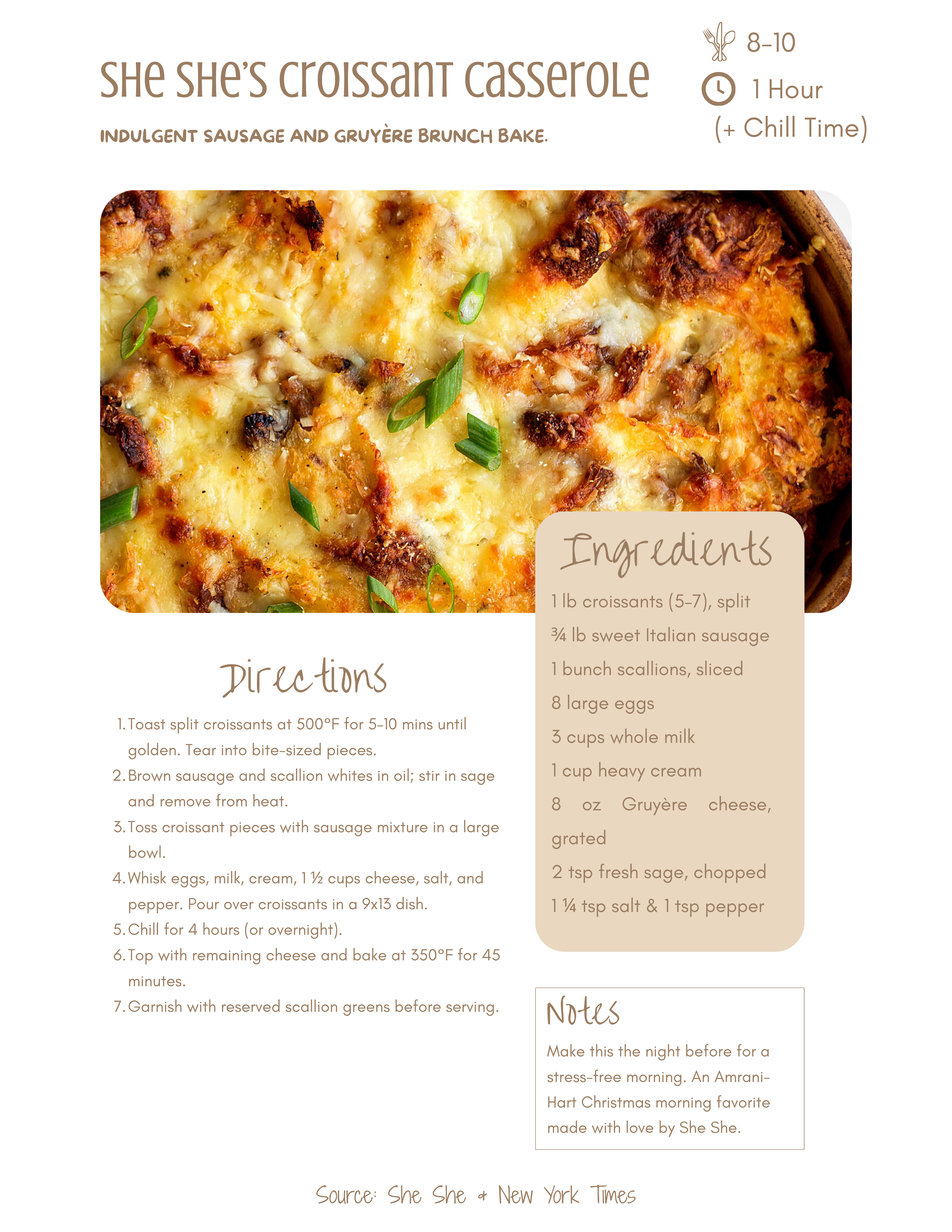 She She’s Croissant Casserole